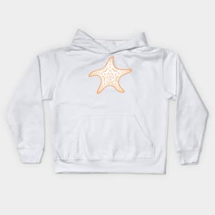 Starfish (orange/white) Kids Hoodie